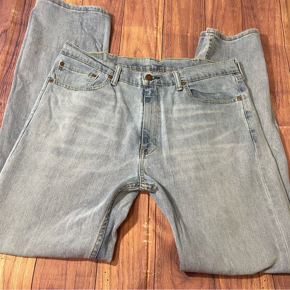 Men’s Levi's Blue Straight Jeans Classic Style W38 L34 - Picture 4 of 15